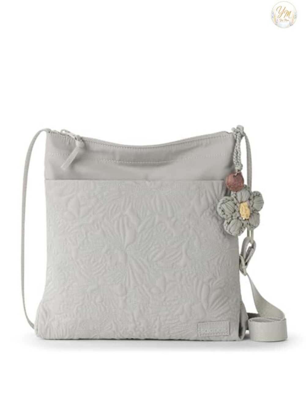Sakroots Banyan Basic Crossbody Purse, Adjustable Strap, Recycled Eco-Twill